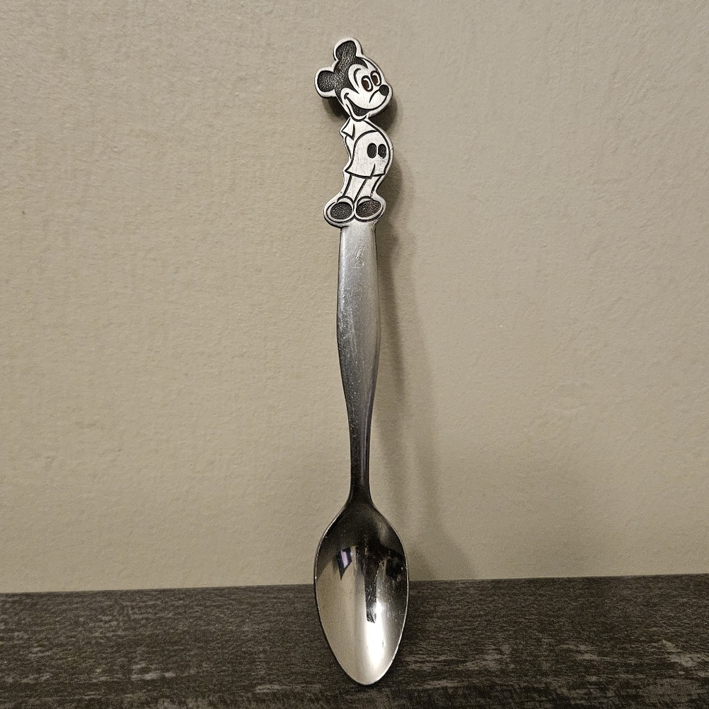 Vintage Walt Disney Mickey Mouse Stainless Steel Spoon By Bonny